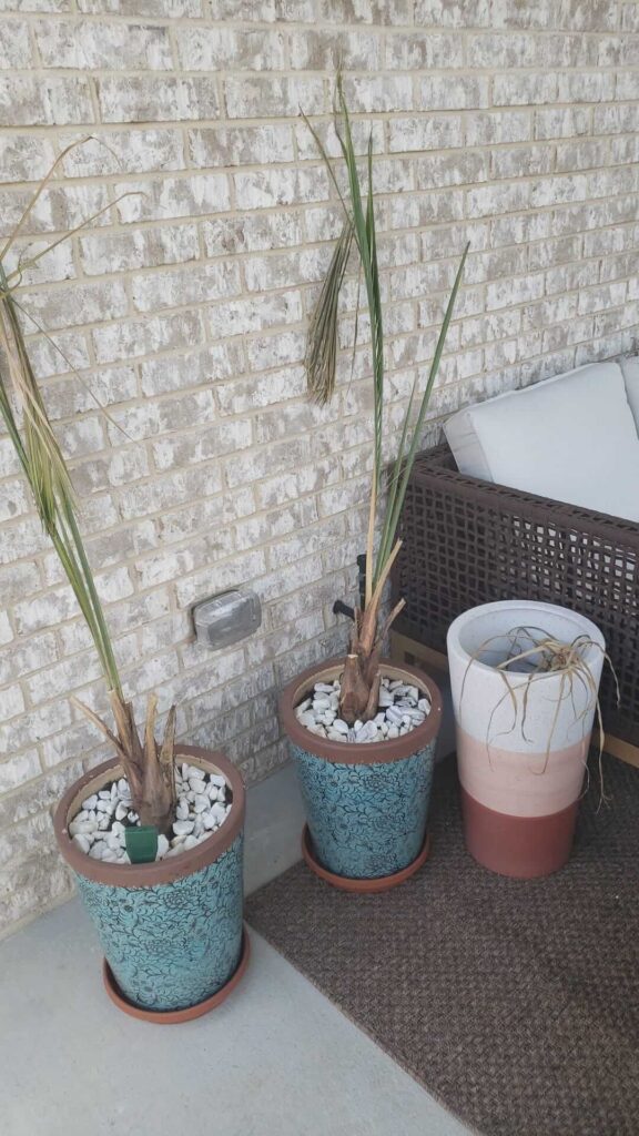 Pots against the wall