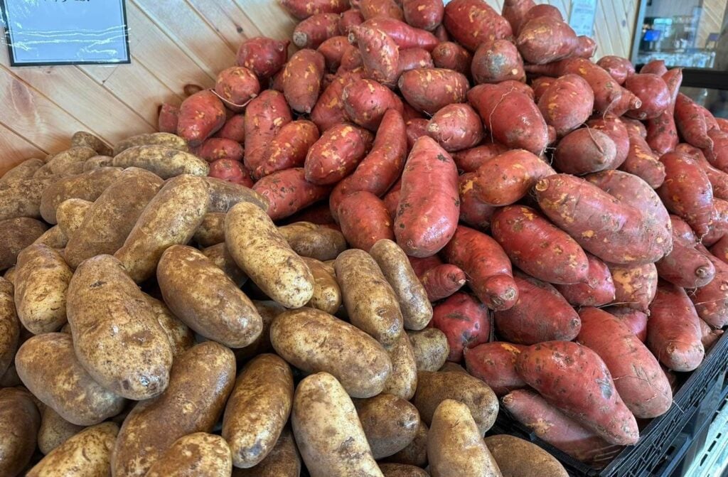 Pile of potatoes