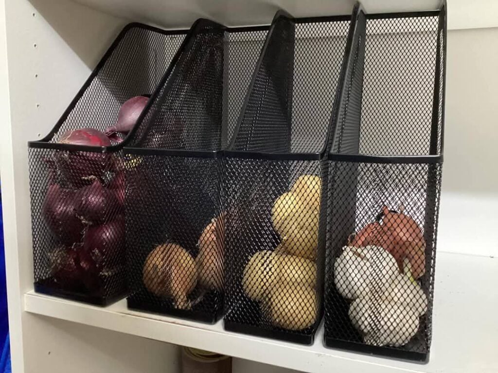 Potatoes and onions